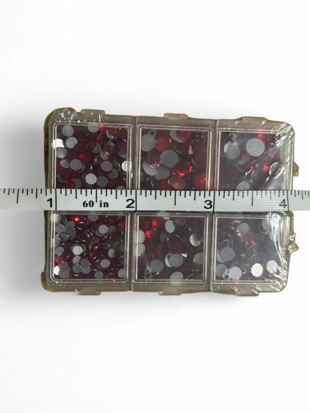 Red Rhinestone Organizer Set | Red Multi-Size Kit - Picture 4 of 4